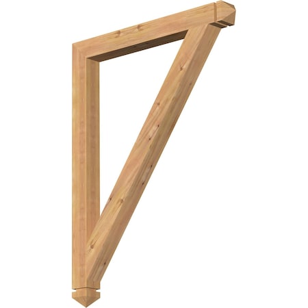 Traditional Arts & Crafts Smooth Bracket, Western Red Cedar, 3 1/2W X 36D X 48H